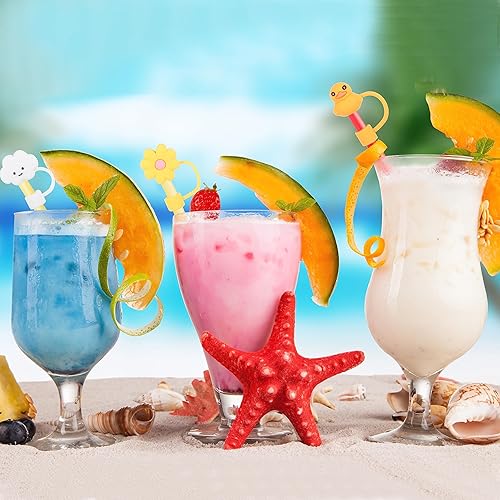 Miniatura 4 de Funda de popote de silicona para Stanley Cup, 10 unidades, puntas de popote reutilizables de 0.394 pulgadas (0.394 in), accesorios Stanley a prueba