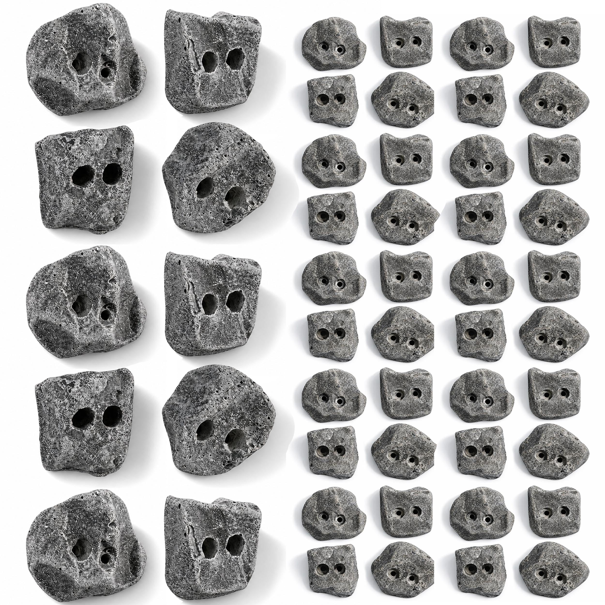 50 Large Screw On Rock Climbing Holds for Rock Wall Grips Made in USA