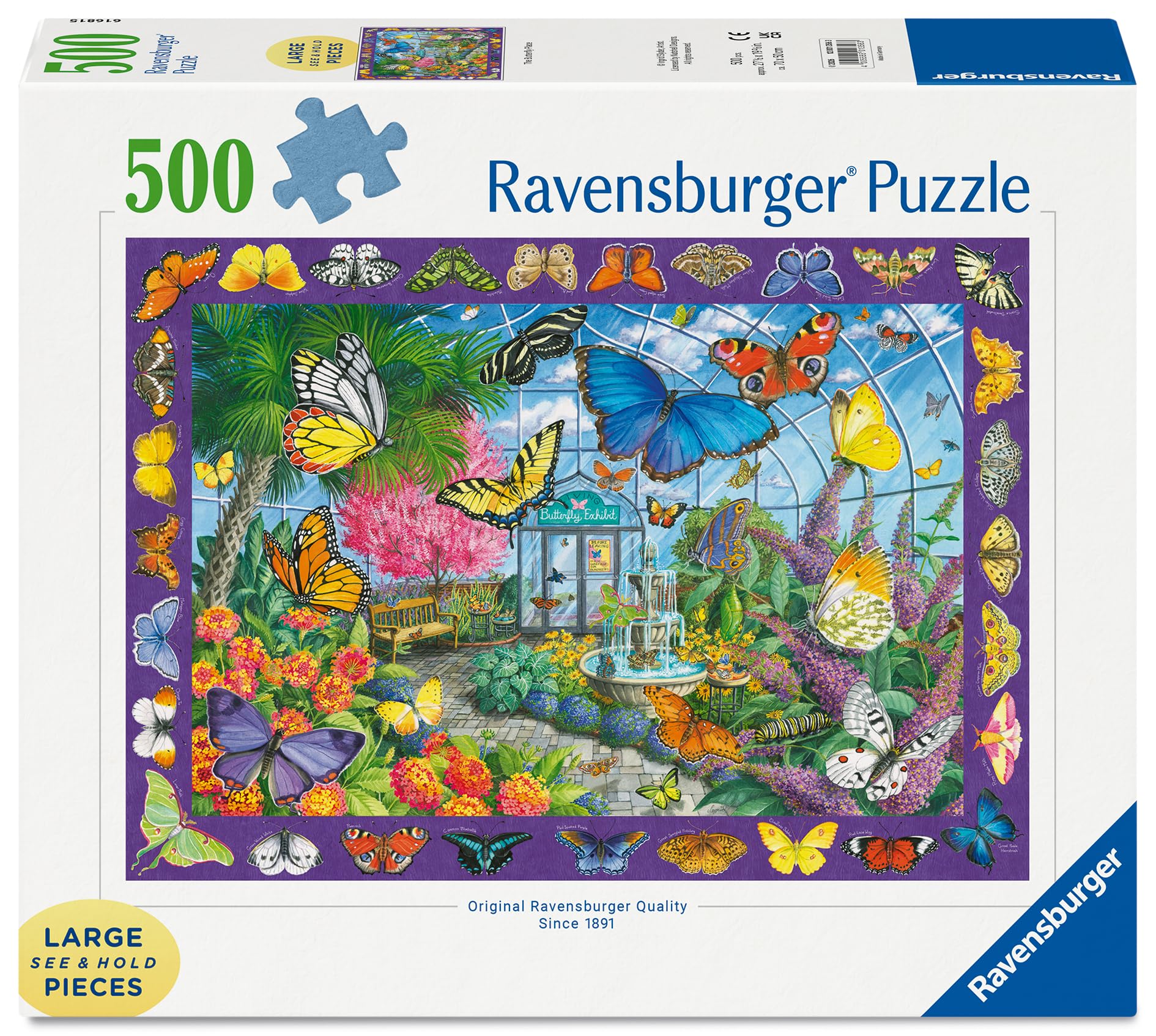 Amazon.com: Ravensburger The Butterfly Place Large Format 500