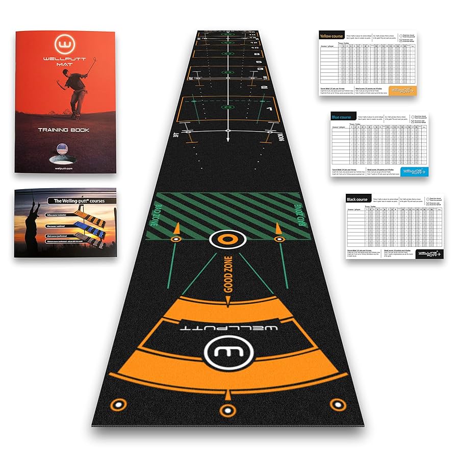WELLPUTT ゴルフパッティングマット 305cm x 50cm WELLPUTT ゴルフパッティングマット 305cm x 50cm WELLPUTT Zone