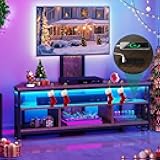 YITAHOME TV Stand with Mount for 70/65/55 inch TV, Entertainment Center with Storage & Power Outlet, Led TV Stand with Height Adjustable Mount, TV Console Cabinet for Living Room, Rustic Brown