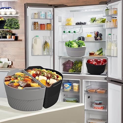 Miniatura 4 de TAYDOIBAN Separadores de olla de cocción lenta de silicona para olla de cocción lenta de 6 a 8 cuartos de galón, el divisor de olla de cocción lenta