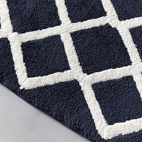 Miniatura 4 de Madison Park Bittman - Alfombra de baño reversible de pelo alto, lujosa alfombra de baño de felpa copetuda absorbente, de secado rápido, diseño