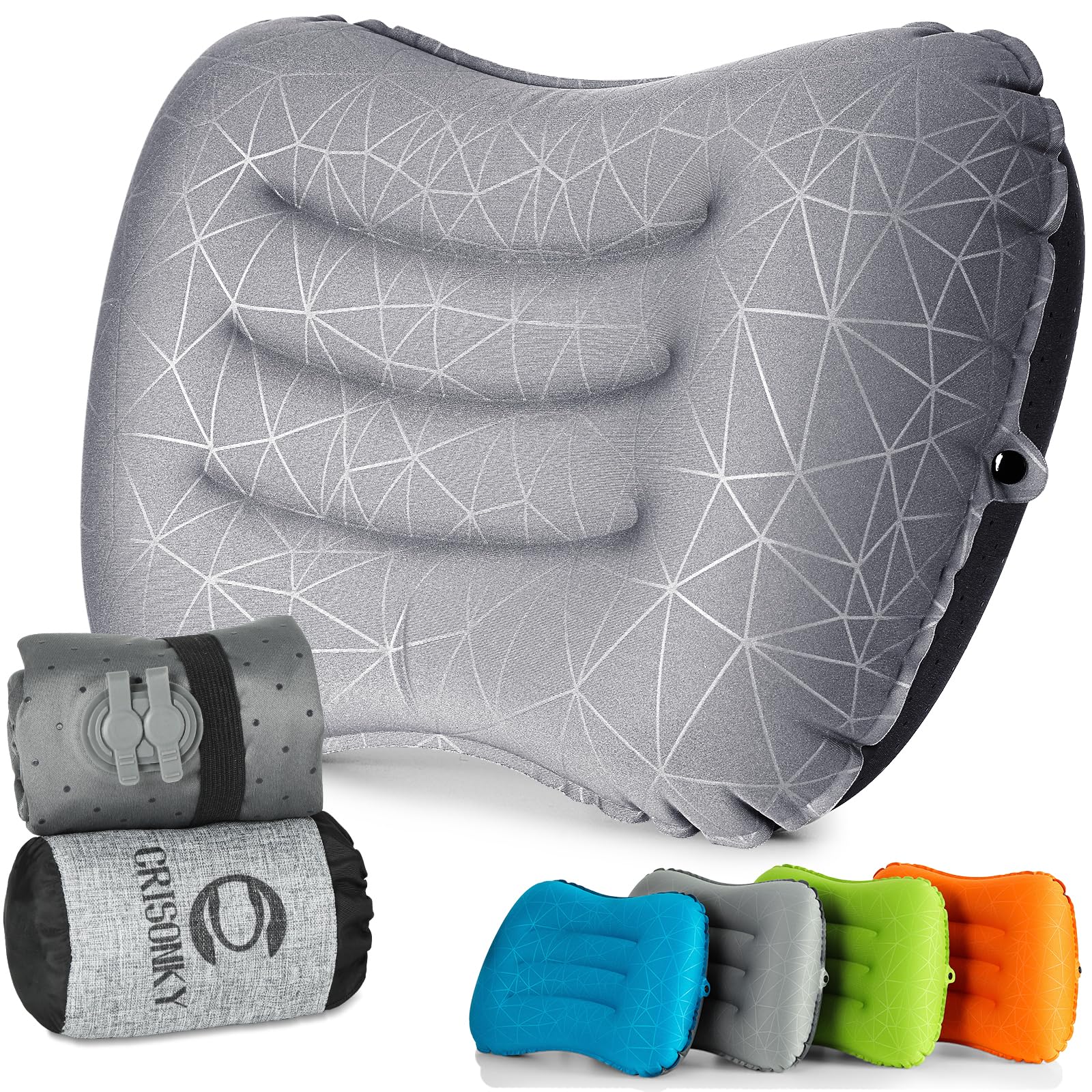 Camping Pillow,Ultralight Inflatable Travel Pillow for Backpacking