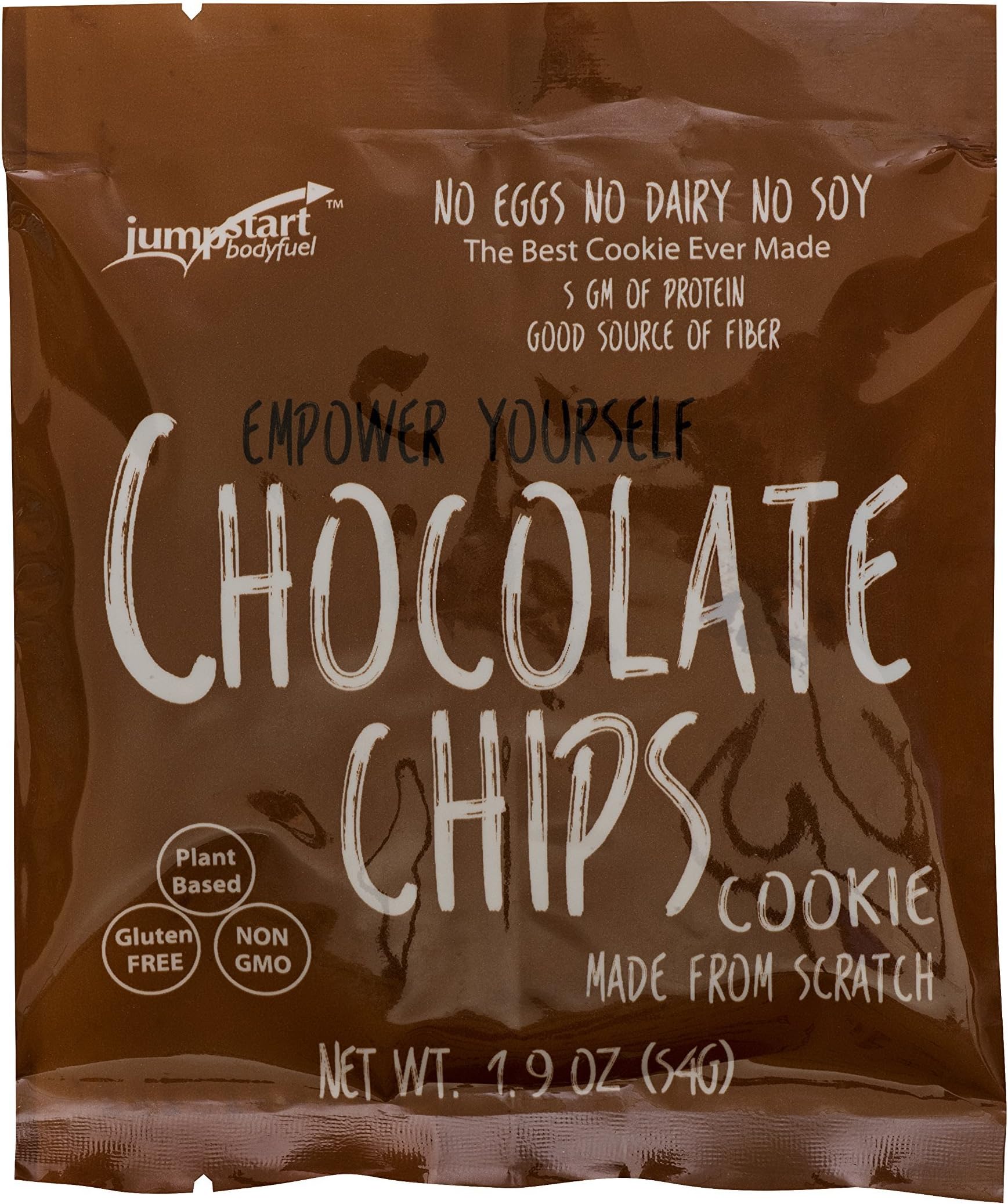 Jumpstart Bodyfuel All Natural Gluten Free Cookie, Chocolate Chip, 1.9 Ounce (Pack of 12)