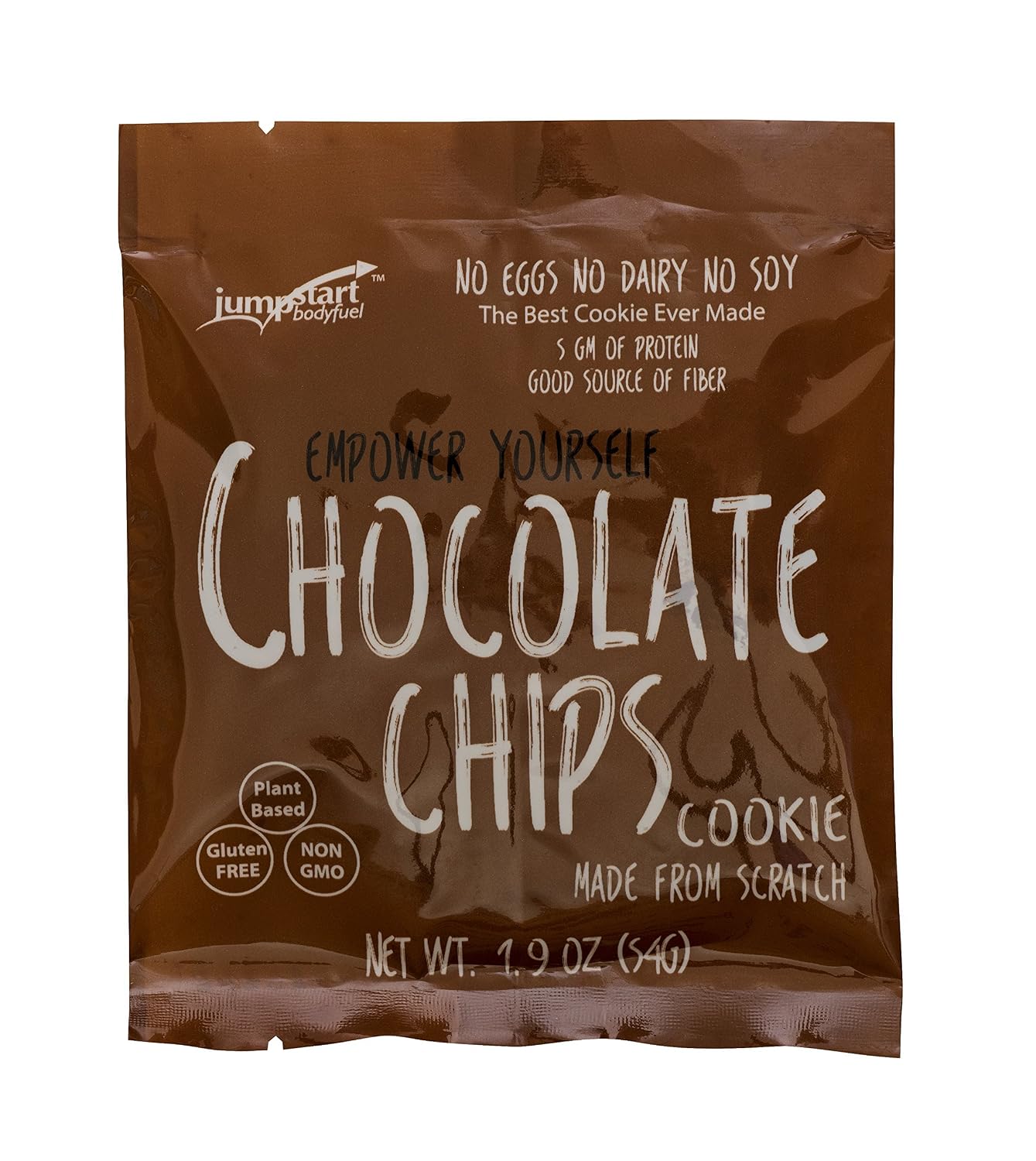 Jumpstart Bodyfuel All Natural Gluten Free Cookie, Chocolate Chip, 1.9 Ounce (Pack of 12)