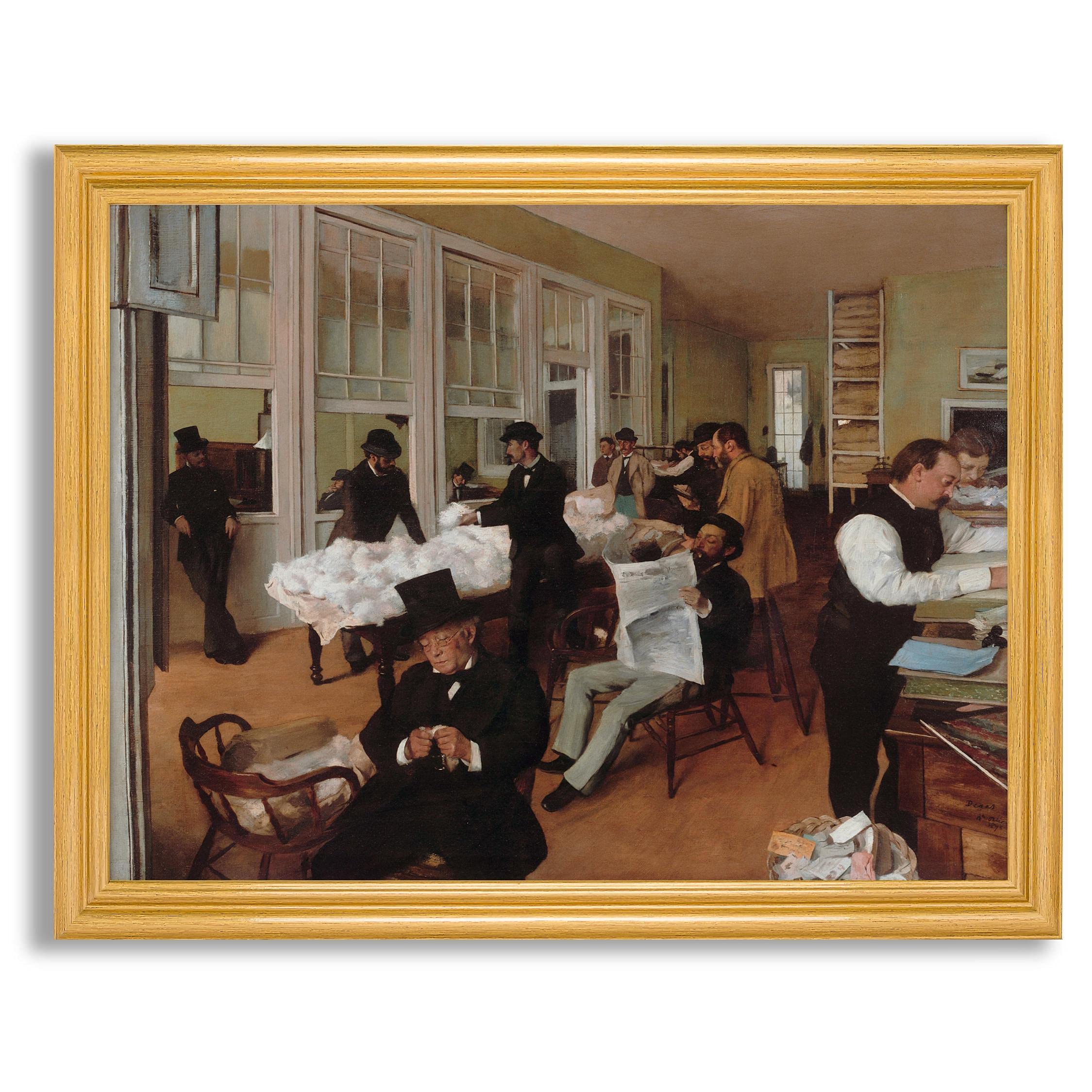Edgar Germain Hilaire Degas 2 by Edgar Degas Framed Canvas Wall Art Decor | Fine Artwork Painting Re