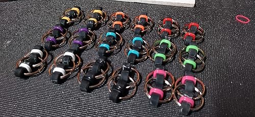 Miniatura 2 de The Linkage - (juguete antiestrés con cadena de bicicleta) (blanco, azul neón)