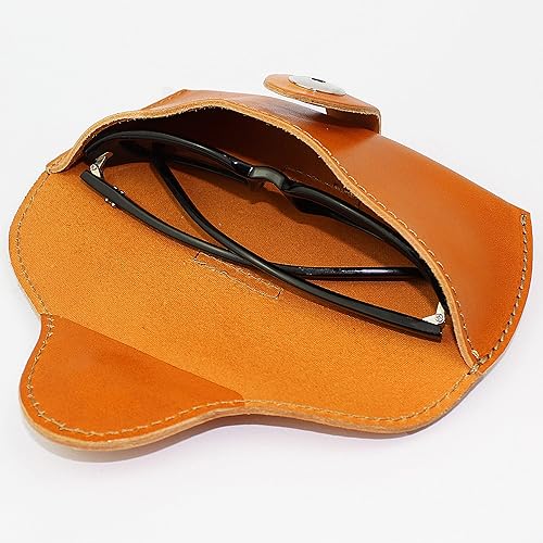 Miniatura 5 de DK86 Genuine Leather Glasses Case Sunglasses Pouch Eyeglass Case for Men and Women