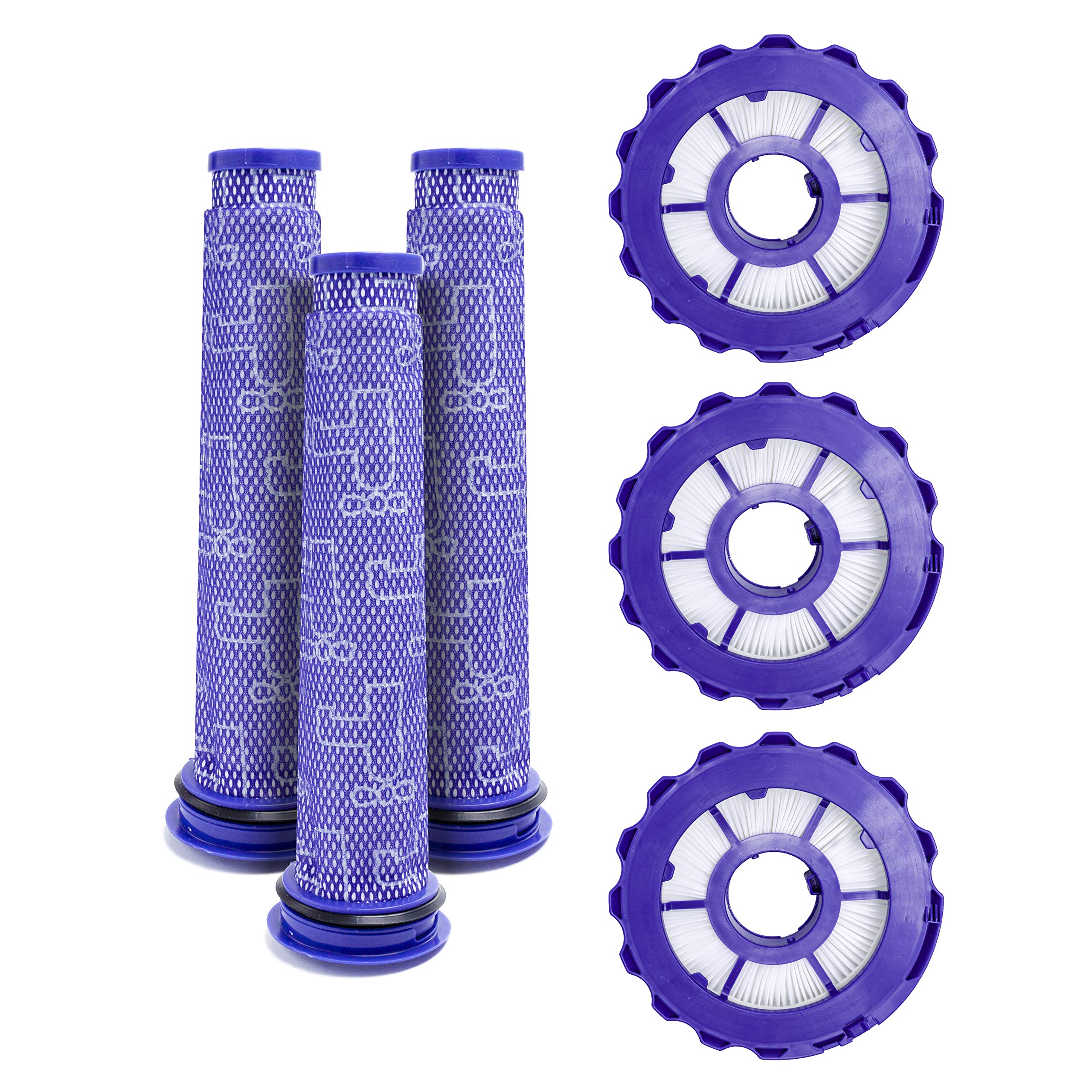 Kit di filtri per aspirapolvere HEPA e pre-filtri per aspirapolvere Dyson DC40 Verticale, confrontabile con le parti 923587-02 e 922676-01 (confezione da 3 pezzi)