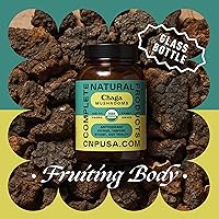 Vista 4 de Complete Natural Products Cápsulas orgánicas de hongos Chaga - 100 unidades, poder antioxidante orgánico, refuerzo inmunológico, apoyo intestinal