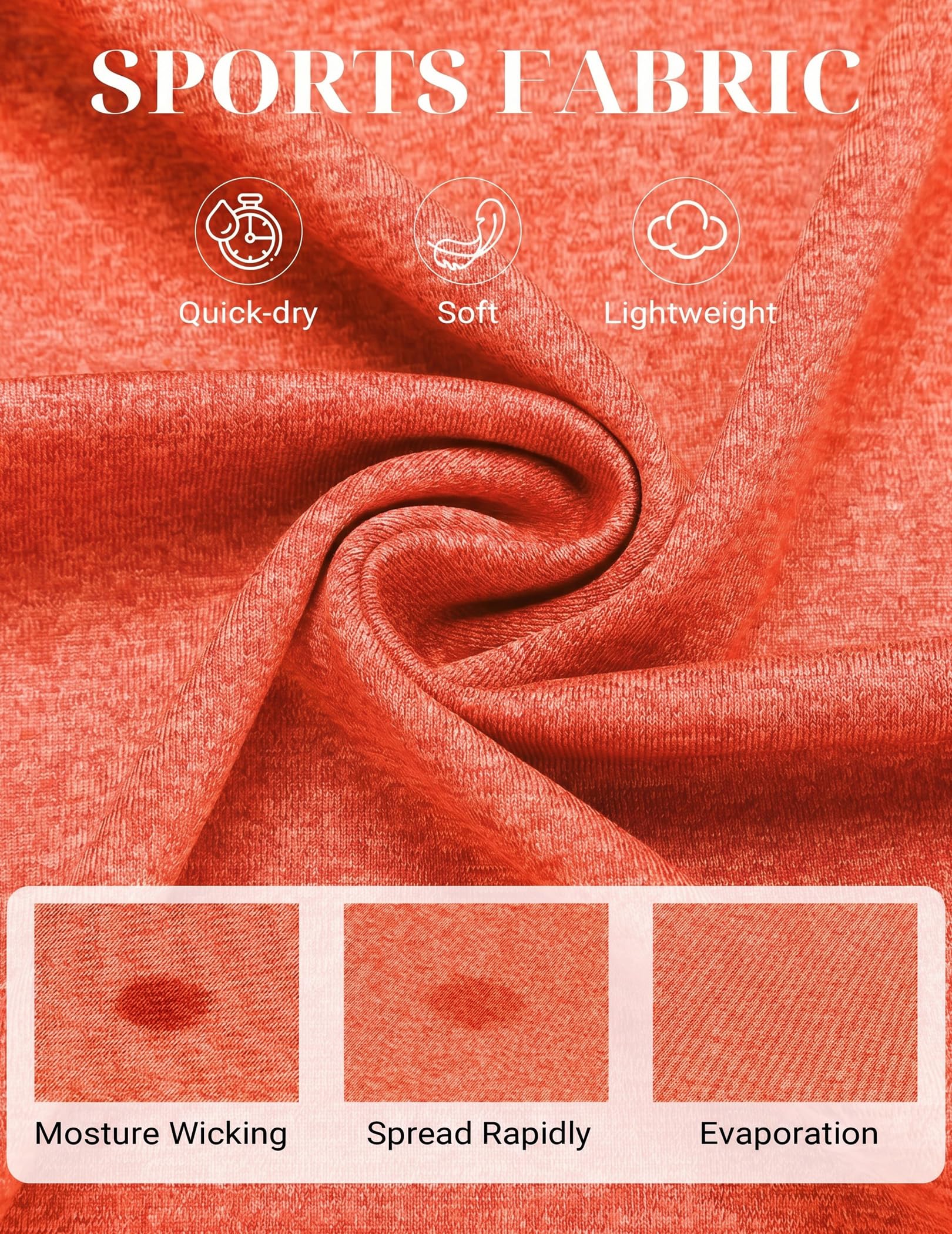 Coofandy, canottiere da uomo da palestra, confezione da 3, Confezione da 3 pezzi: verde, arancione, rosso, azzurro, L