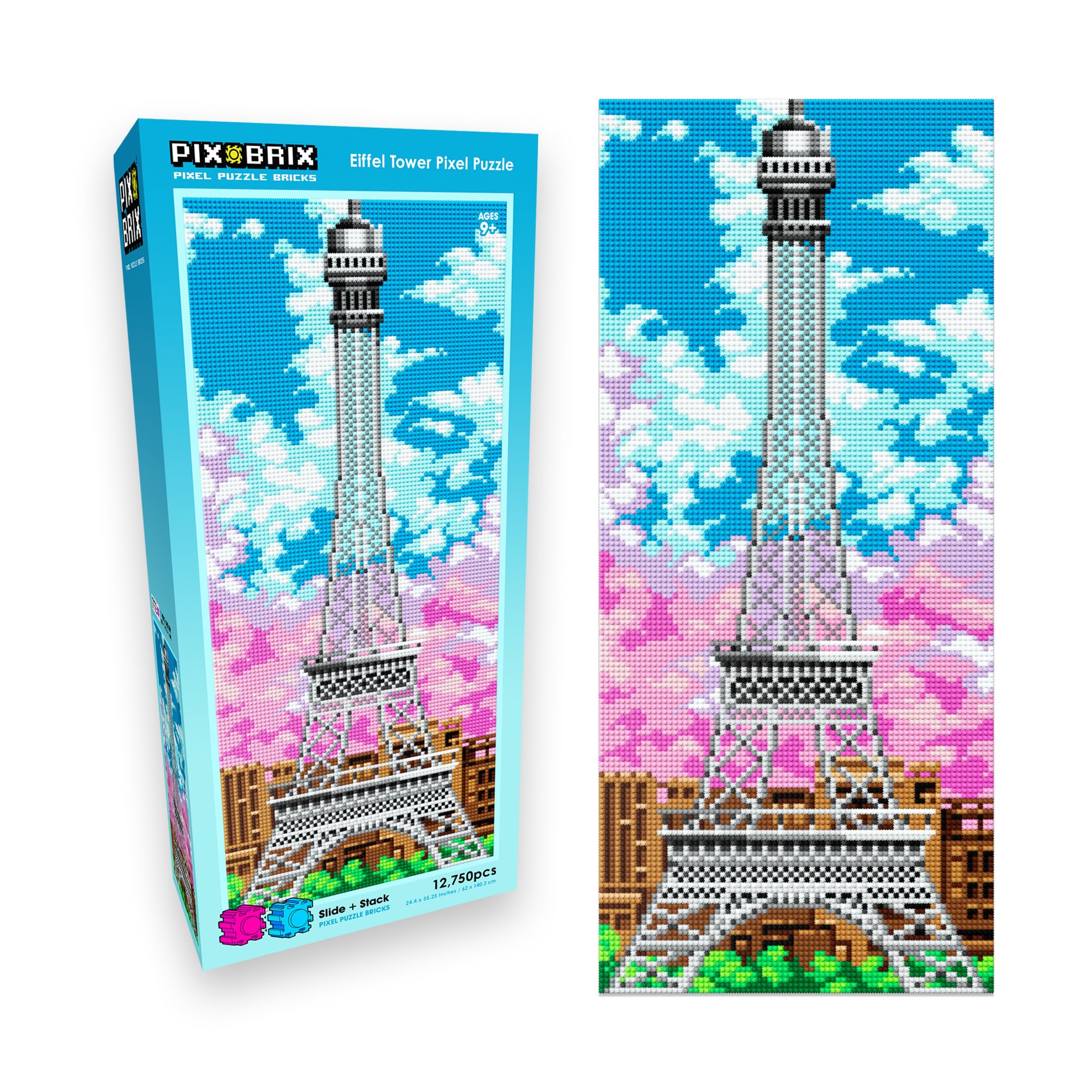 Amazon.com: Pix Brix Pixel Art Kit Puzzle Bricks Eiffel Tower