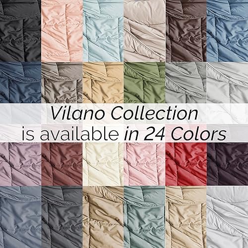 Miniatura 8 de Edredón ligero Southshore Fine Linens Vilano Springs, Microfibra, Azul (Coronet Blue), Full Queen