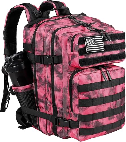 Miniatura 24 de LHI Mochila Militar Táctica para Hombres y Mujeres 25L/35L Mochila de Asalto del Ejército Bolsa Mochila Pequeña con Portabotellas 2.6 35l-rosa