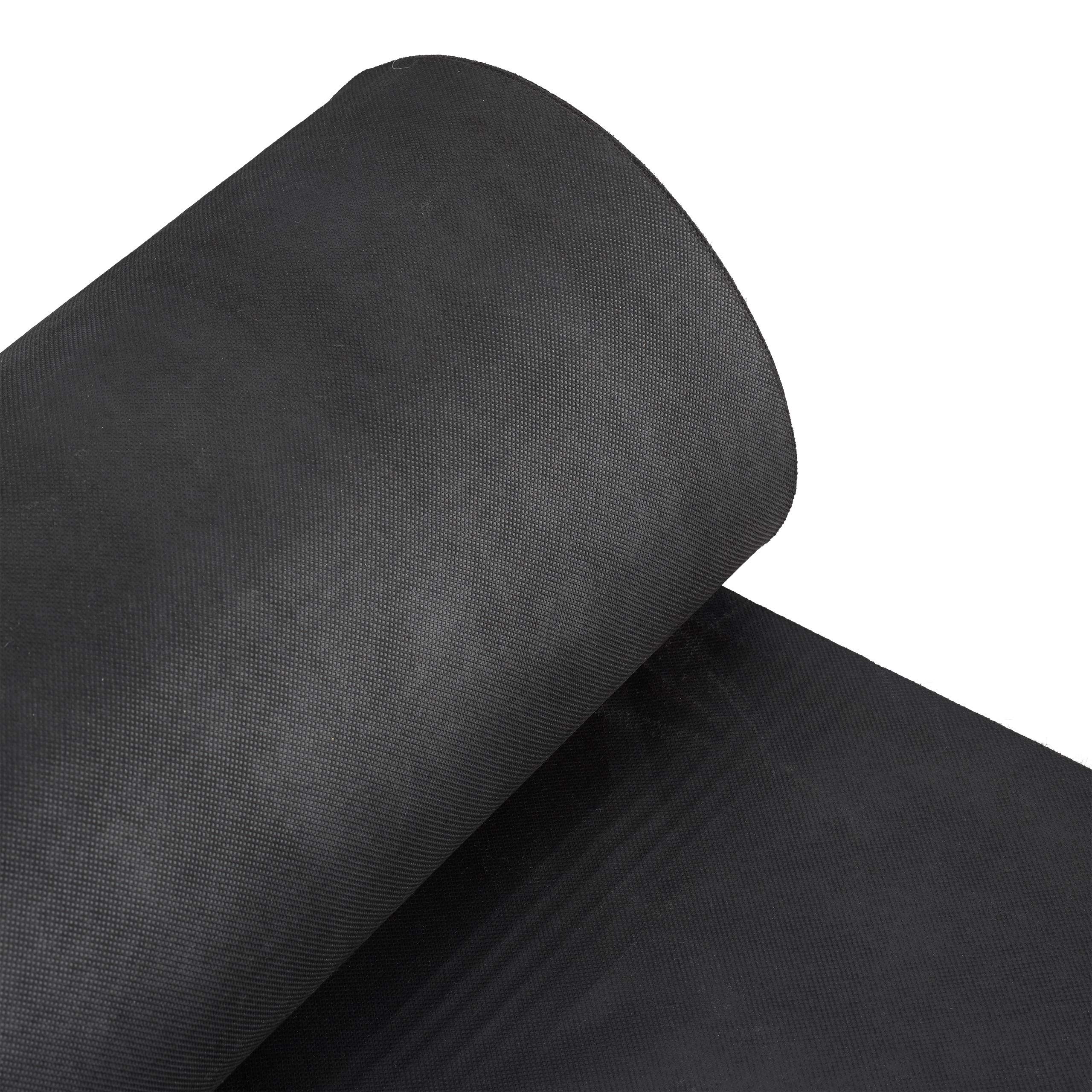 Relaxdays Unkrautvlies, 150 g/m², Pflanzenschutz, wasserdurchlässig, UV-beständig, Starkes Gartenvlies, 50 m, schwarz