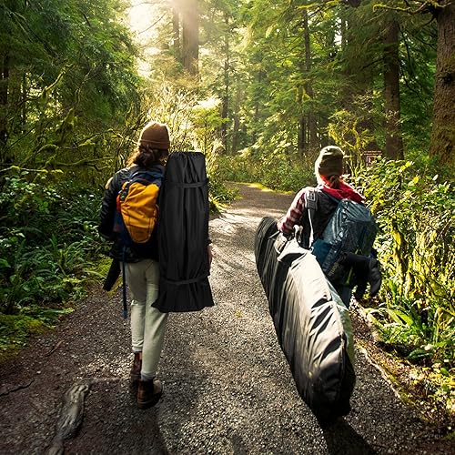 Miniatura 7 de Xxerciz Bolsa para cuna de campamento, bolsa plegable resistente de 41 pulgadas, bolsa de almacenamiento para la mayoría de cunas y sillas, duradera