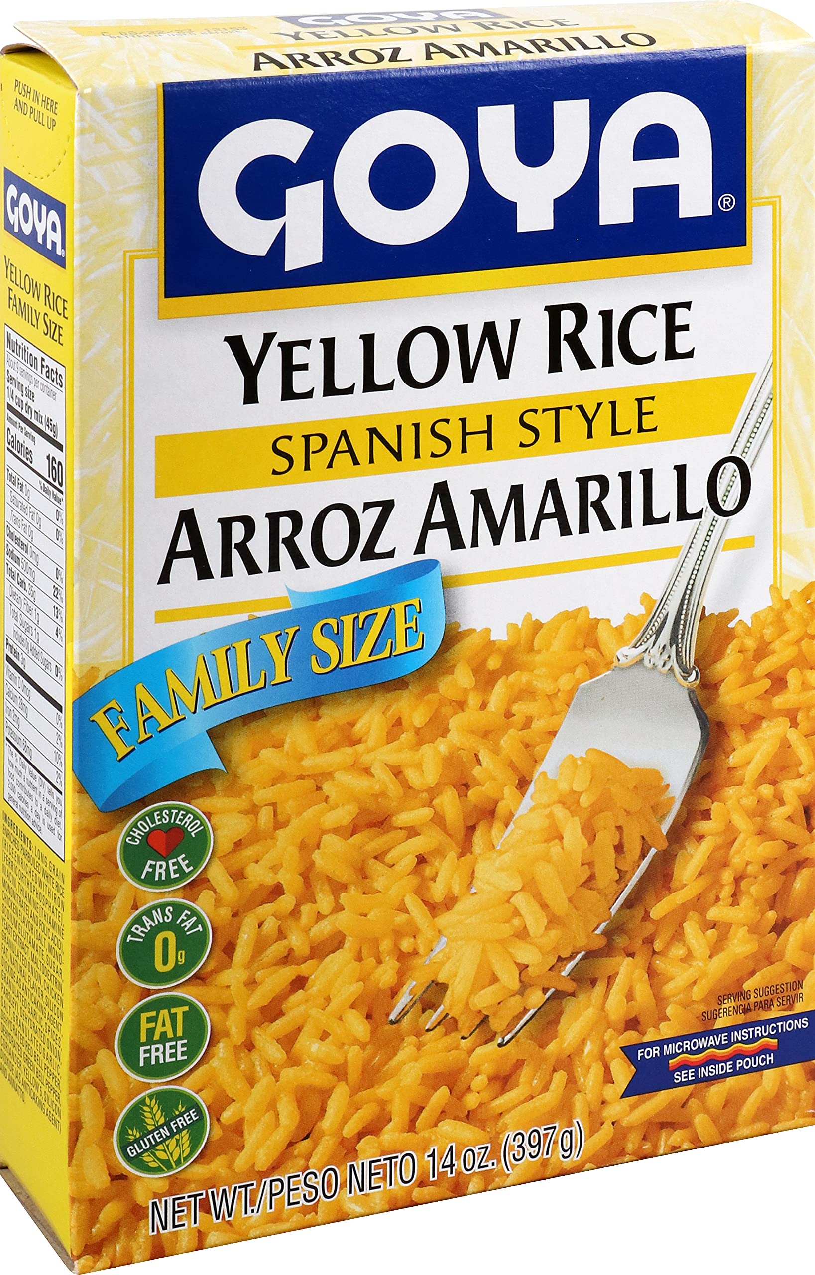 Goya Yellow Rice Mix Family Pack, 14 oz, 2-Pack