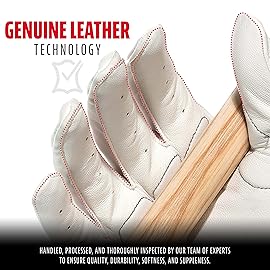 Franklin Sports Adult MLB Shok-Sorb X Batting Gloves, Adult Large, Pair, White/Chrome