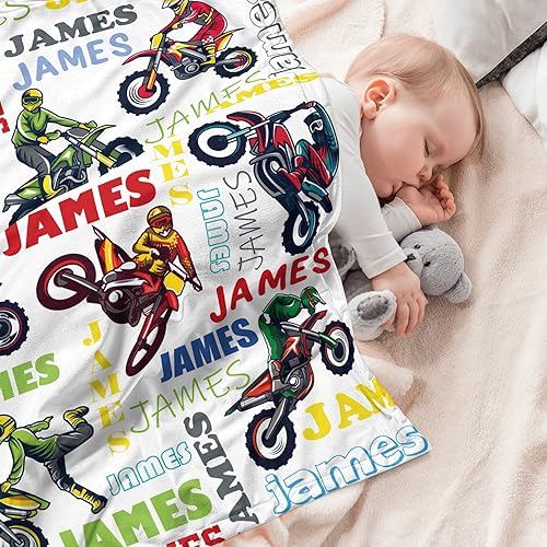 Miniatura 40 de Manta de bebé personalizada para niños, manta de bebé personalizada con nombre súper suave para niños, mantas de elefante personalizadas para bebés