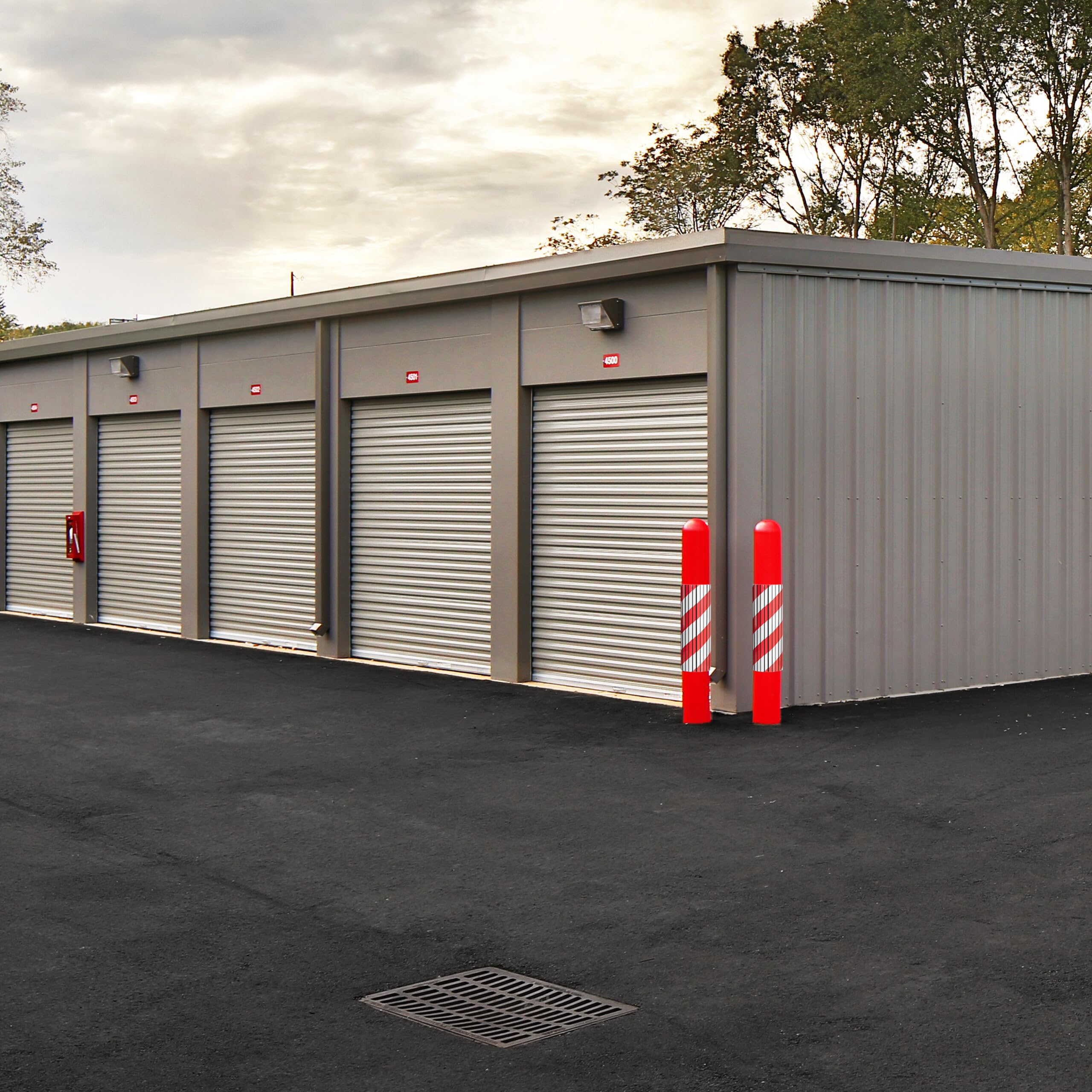 Relaxdays Paracolpi Garage, Set da 2, Protezione Portiere Auto, Adesivo Eva Paraurti da Muro, 38x16x1,5 cm, Rosso Bianco