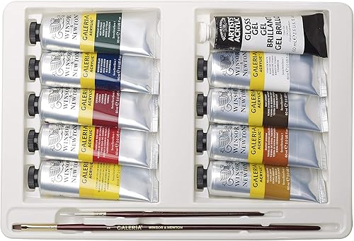 Miniatura 4 de Winsor & Newton Galeria - Pintura acrílica, 10 x 2.0 fl oz (2 onzas), juego completo de 14 piezas