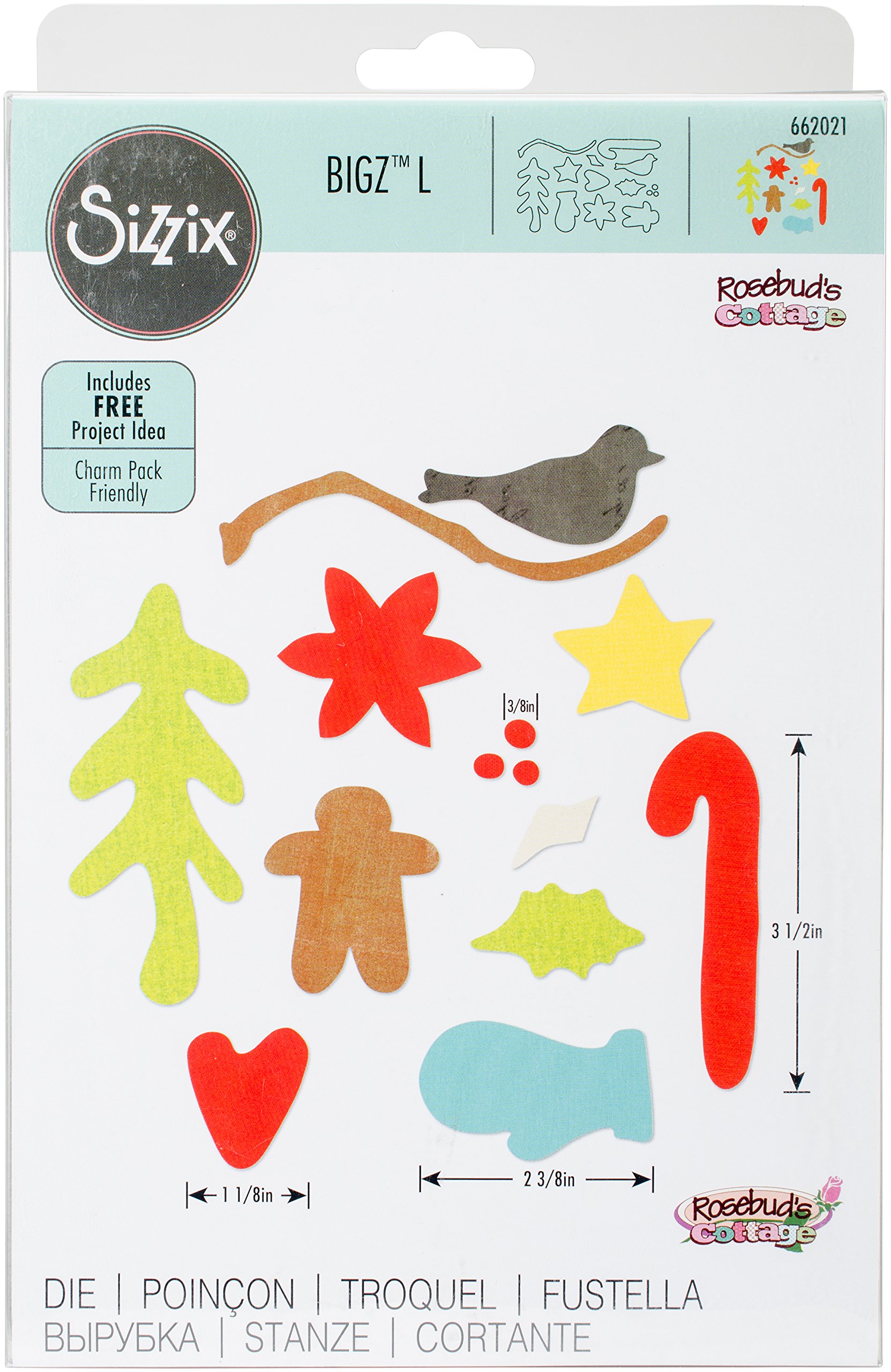 Amazon.com: Sizzix 662021 Bigz Dies Fabi Edition-L Die - Holiday