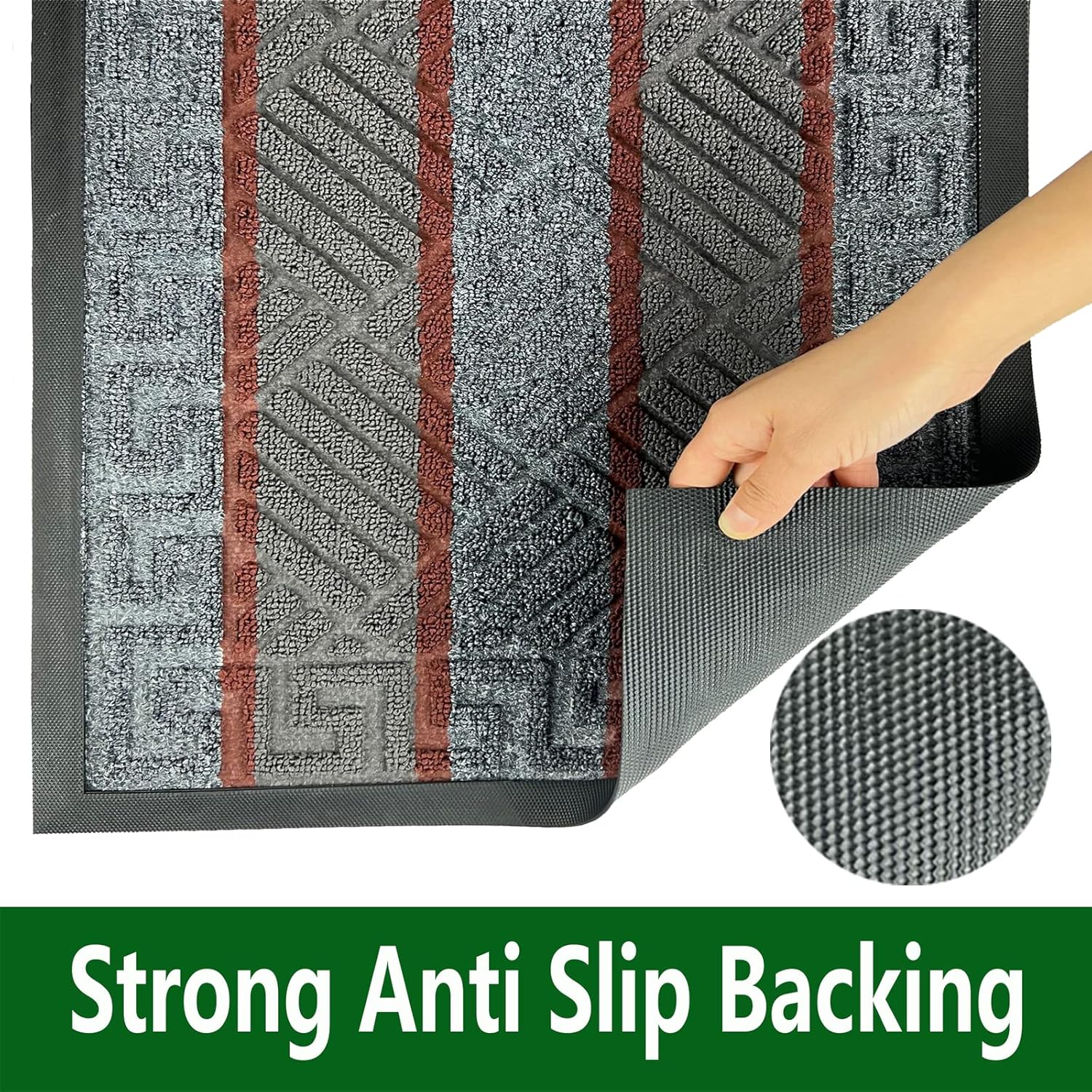 DD41 Heavy Duty Front Door Mats Non Slip Rubber Backing Entrance Mat Shoes Scraper Welcome Mat
