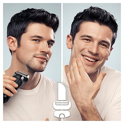 Miniatura 9 de Braun Maquinilla de afeitar eléctrica para hombres Series 8 8417s Máquina de afeitar de aluminio con recortadora de barba de precisión Galvano