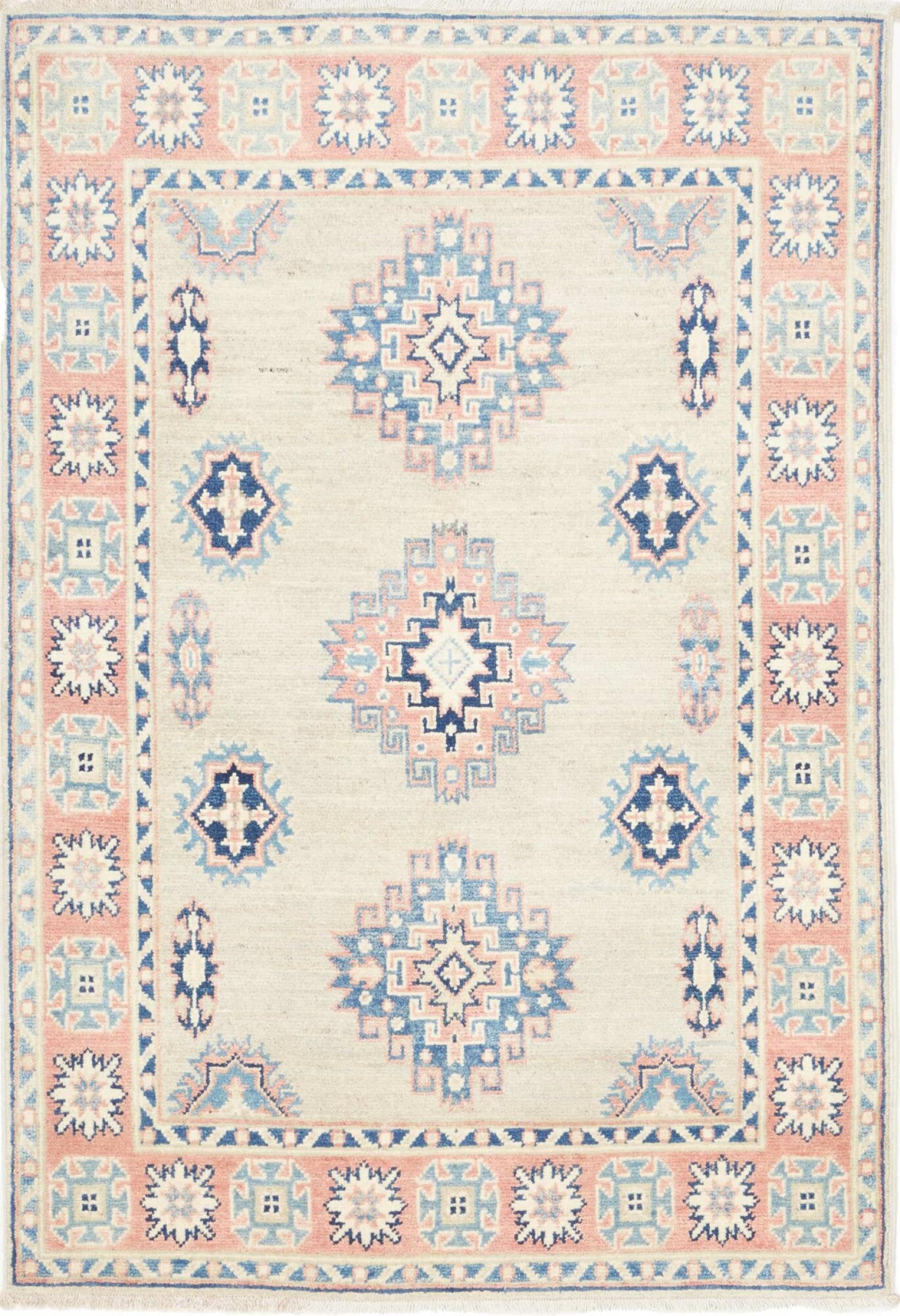 Tapis Pakistan Kazak haut de gamme en laine fait main 95x137
