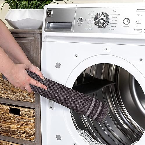 Miniatura 5 de BY COCOON Tapete para puerta de 2 x 3 pies Alfombra de pasillo de cocina, alfombra lavable de entrada (23.6 in x 35.4 in, color gris)