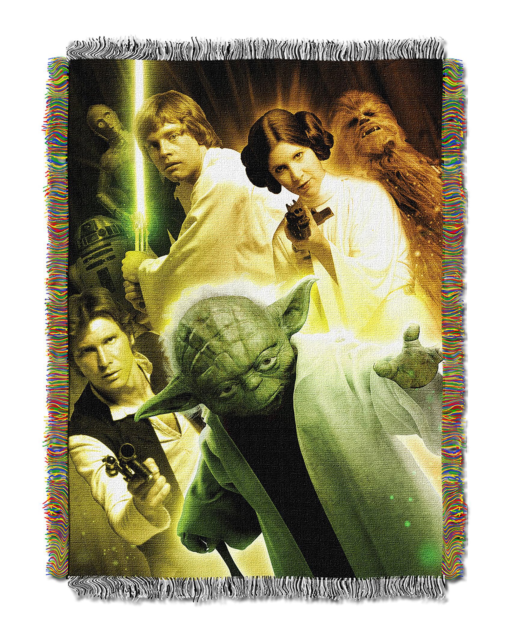 NORTHWEST Star Wars Woven Tapestry Throw Blanket, 48" x 60", Small Rebel Force