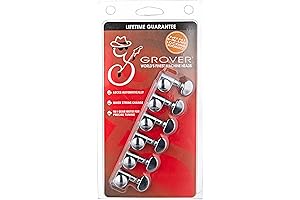 Grover 406C6 Rotomatic Mini 6 in Line Self Locking Machine Heads