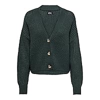 ONLY Women Short Cardigan | Longsleeve V-Neck Cardigan Knitted Basic | Stretch Sweater ONLCAROL
