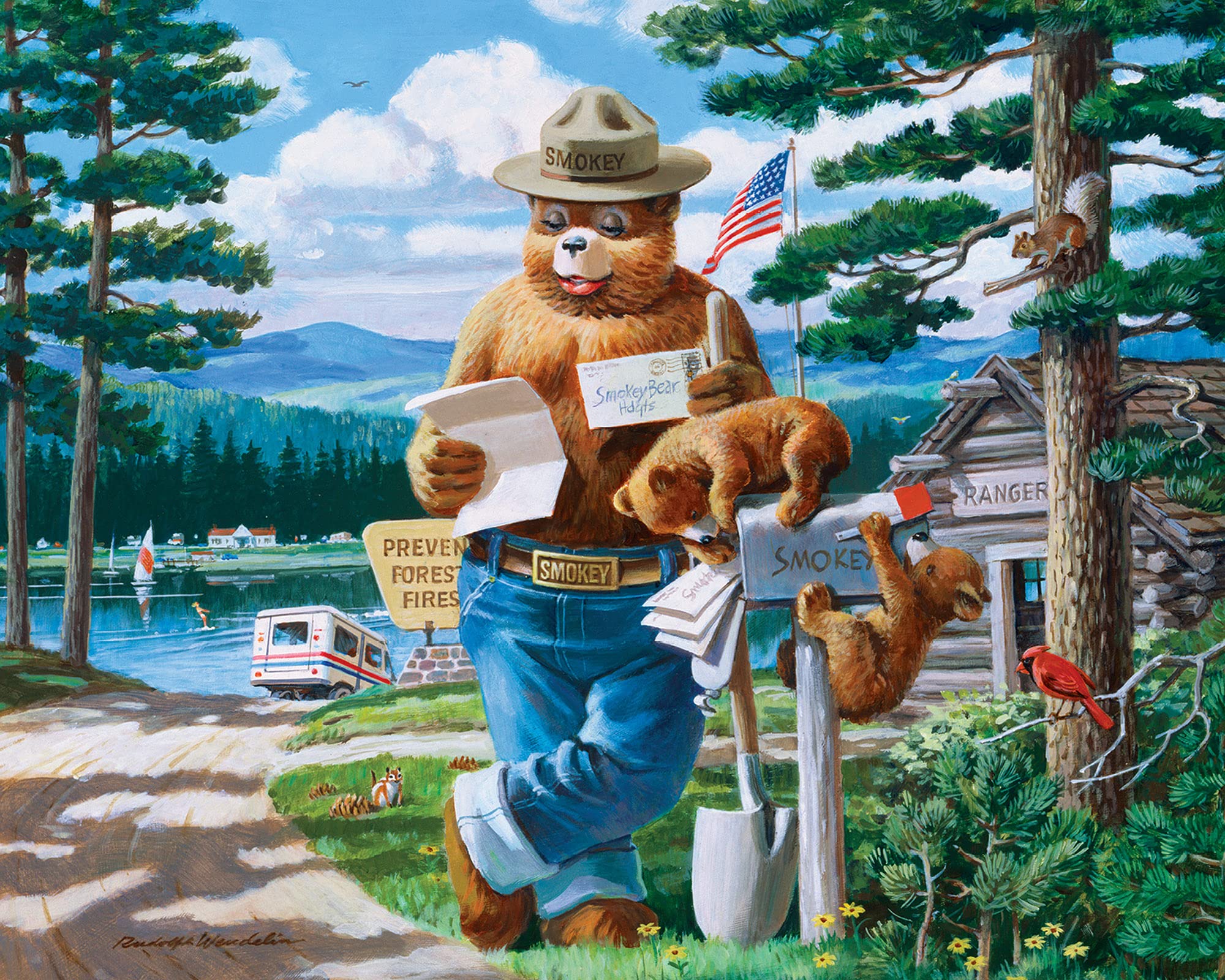 MasterPieces Puzzle Set - 4-Pack 100 Piece Jigsaw Puzzle for Kids - Smokey Bear 4-Pack - 8"x10" - Image 4