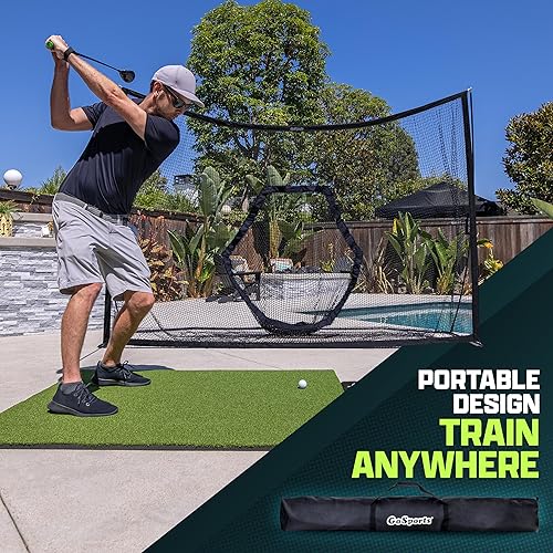 Miniatura 6 de GoSports Red para practicar golf  Elige entre tamaños enormes de red de 10 x 7 pies o 7 x 7 pies  Rango de conducción personal para uso en