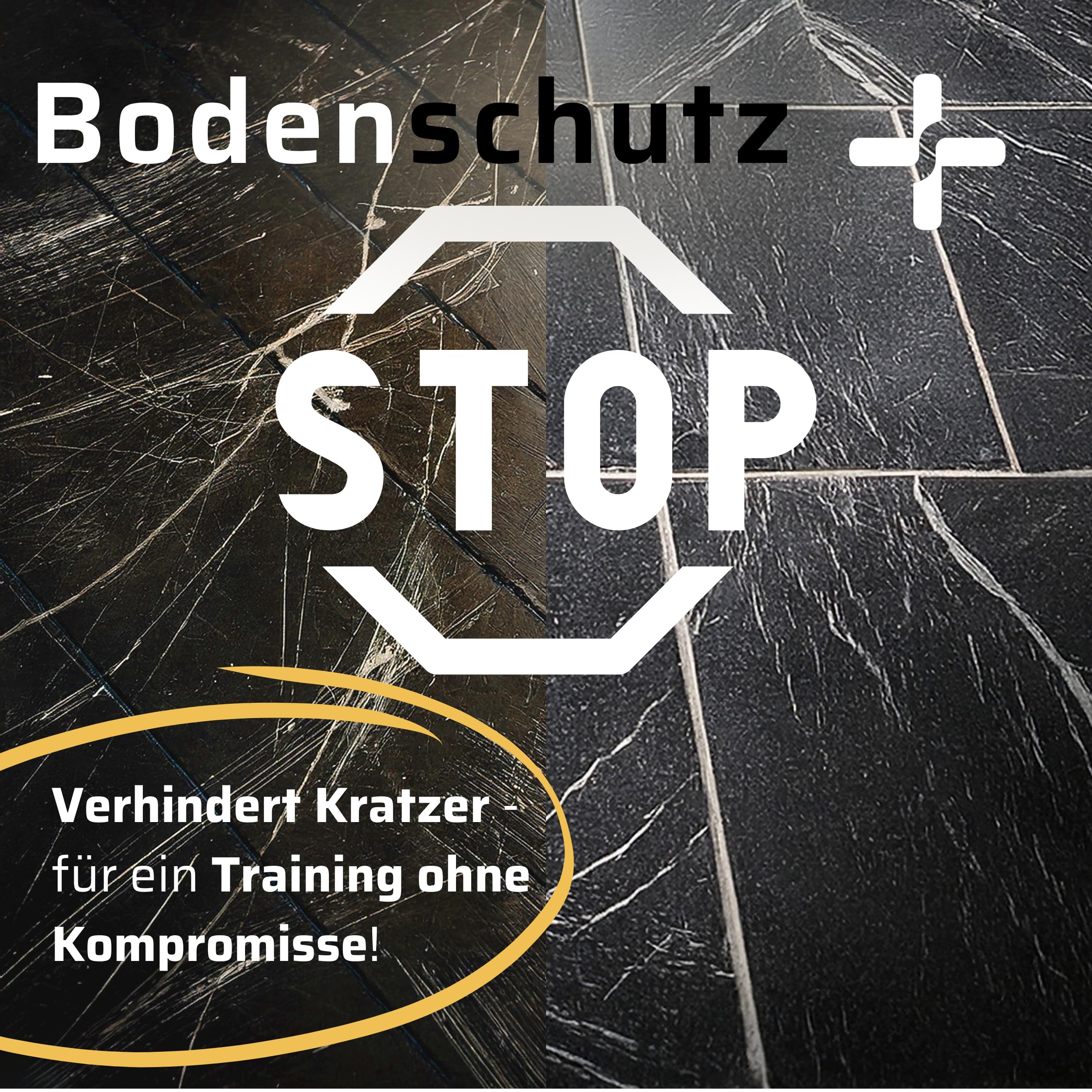 SportPlus Bodenschutzmatte Fitness | 4 Größen – rutschfeste Unterlage für Sportgeräte wie Ergometer, Heimtrainer, Rudergerät, Laufband – schadstoffgeprüft, auch für Yoga & Gymnastik