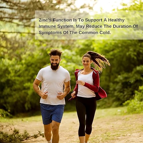 Miniatura 4 de Gluconato de zinc 25 mg de zinc elemental quelado, suplemento de apoyo inmunológico, antioxidante mineral para vegetarianos, acné, fácil de tragar,