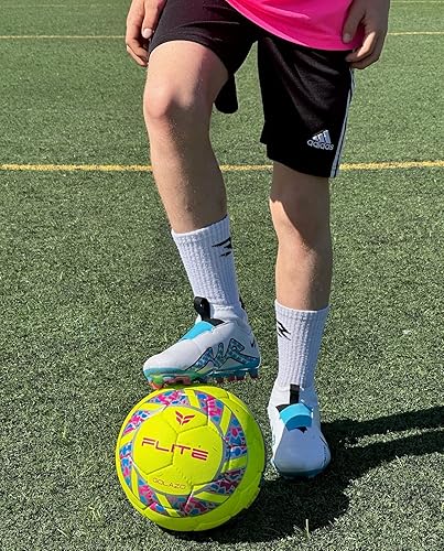 Miniatura 4 de Golazo Match - Balón de fútbol de calidad, disponible en tamaño 4 y tamaño 5, duradero para uso en césped y césped, colores neón de alta visibilidad