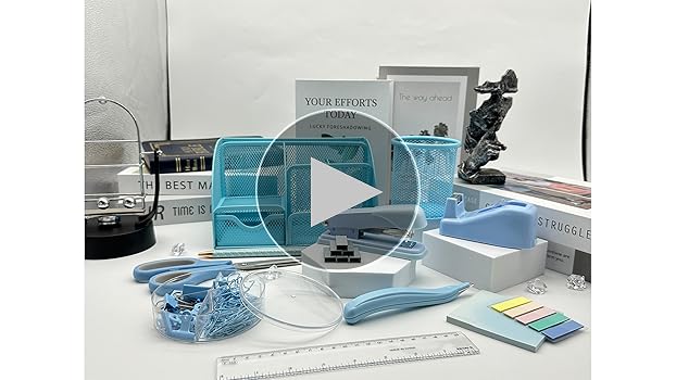 COMFYROOM Pink Desk Accessories With Pen Holder, Pink Office Supplies Desk Organizers And Accessories For Women - View #13