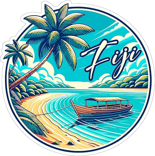 Adhesivo Fiji Calcomanías de vinilo y calcomanías impermeables Calcomanías estéticas para portátiles, botellas de agua, teléfonos y más