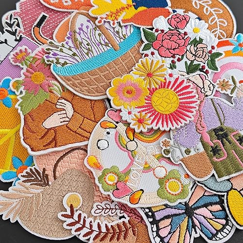 Vista 171 de Parches bordados para automóvil, lindos parches para planchar y coser para automóvil y vehículo, apliques para ropa, vestido, sombrero, jeans, Un