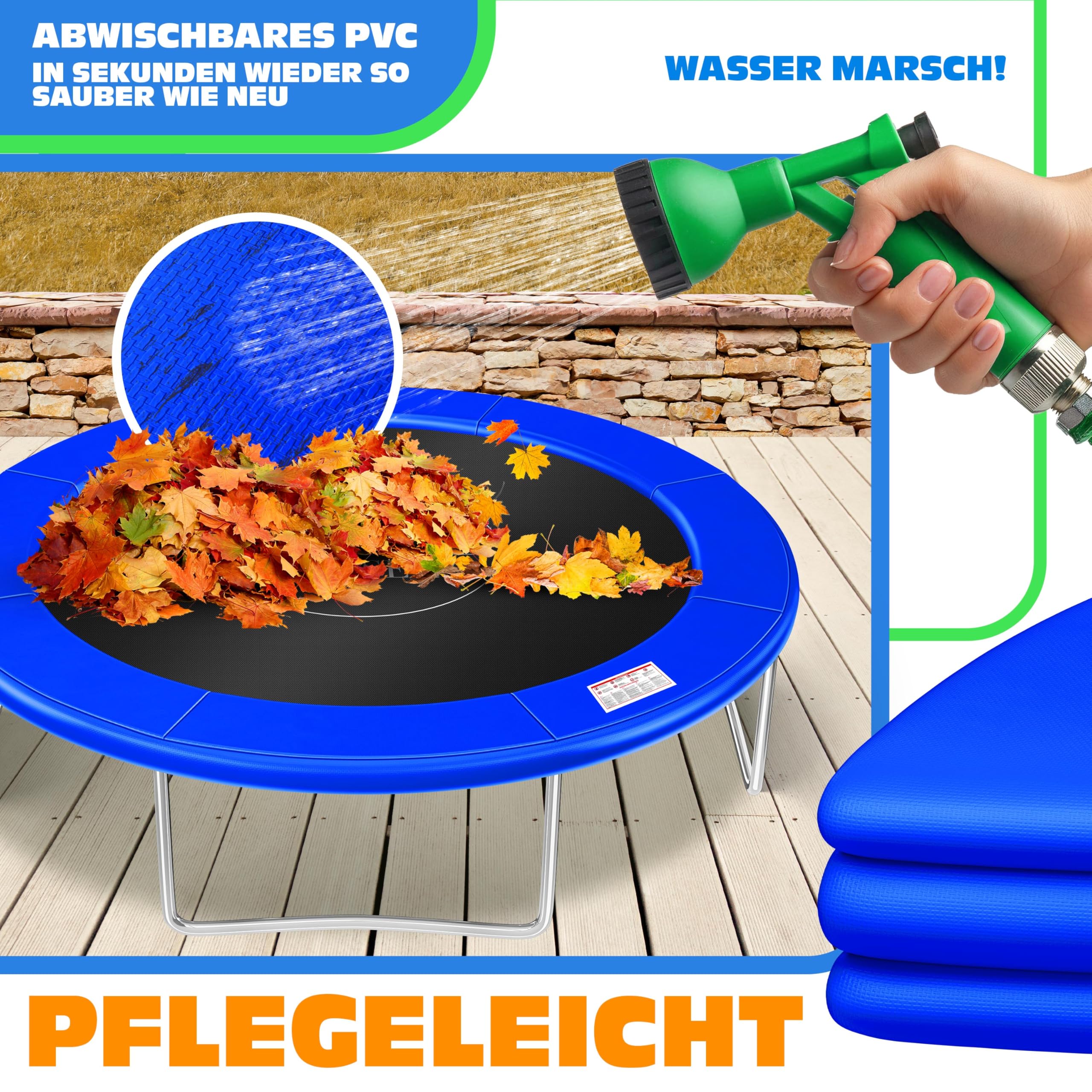 Protection Ressorts Trampoline KESSER Couverture De Ressorts Trampoline 244-426 Cm – Protection UV 30 Cm Large Avec Mousse 18 Mm Ballon Protection Ressorts Trampoline KESSER Couverture De Ressorts Trampoline 244-426 Cm – Protection UV 30 Cm Large Avec Mousse 18 Mm Ballon