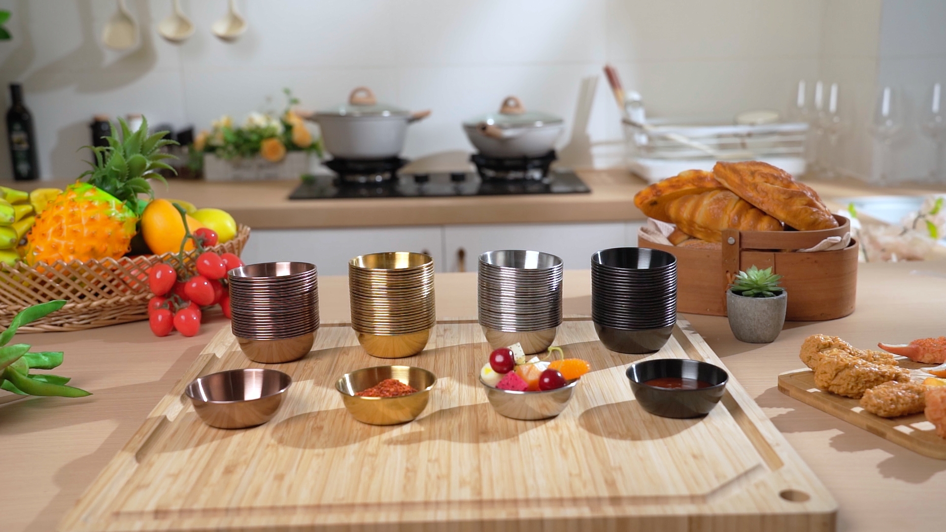 Amazon.com: Tanlade 50 Pack 3.2 Inch Metal Sauce Bowls Bulk