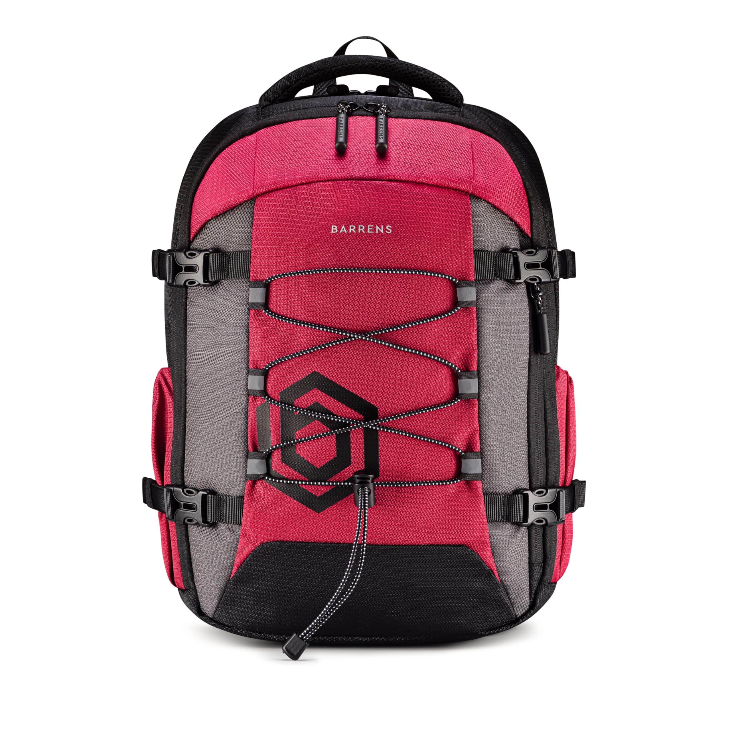 BARRENS Mochila de equipaje de mano, 40 x 30 x 20 cm, impermeable para Wizzair, Eurowings, equipaje de cabina de 23 L con compartimento para portátil, rojo, 23