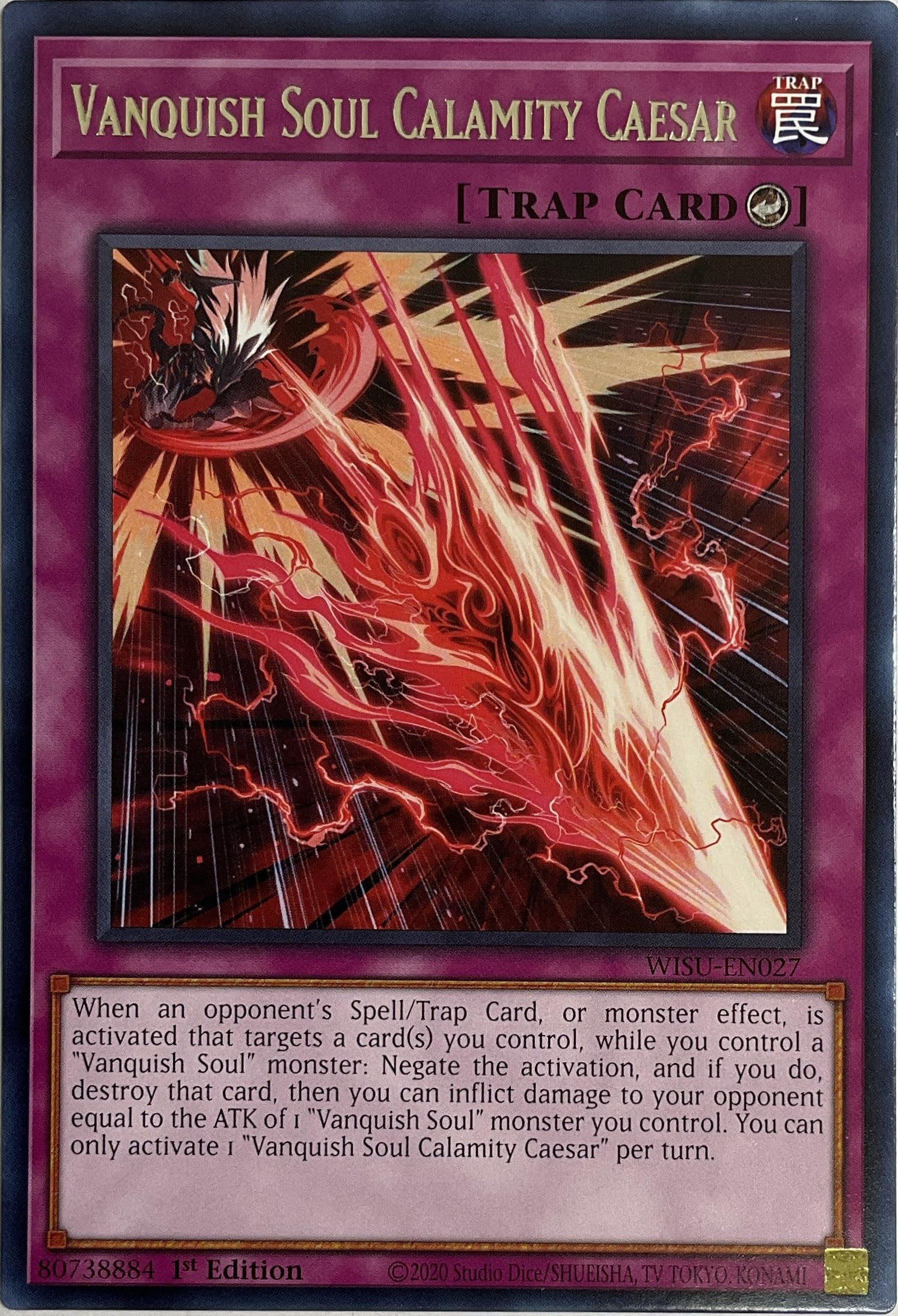 Vanquish Soul Calamity Caesar - WISU-EN027 - Rare - 1st Edition