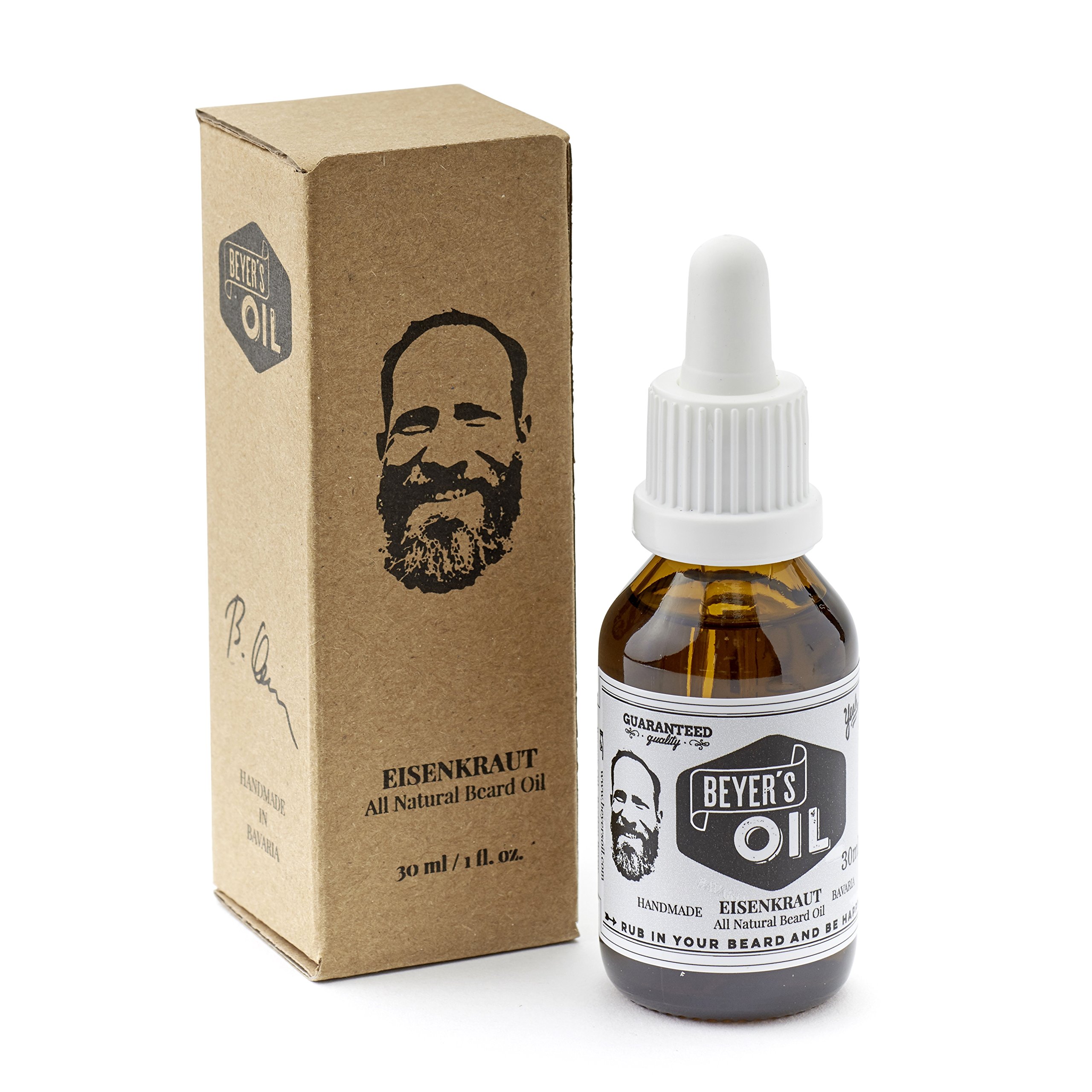 Beyer’s Oil Bartpflege Komplett Set - Bartöl, Bartbalsam, Bartshampoo und Bartbürste - 100% natürlich - Handgemacht in Bayern