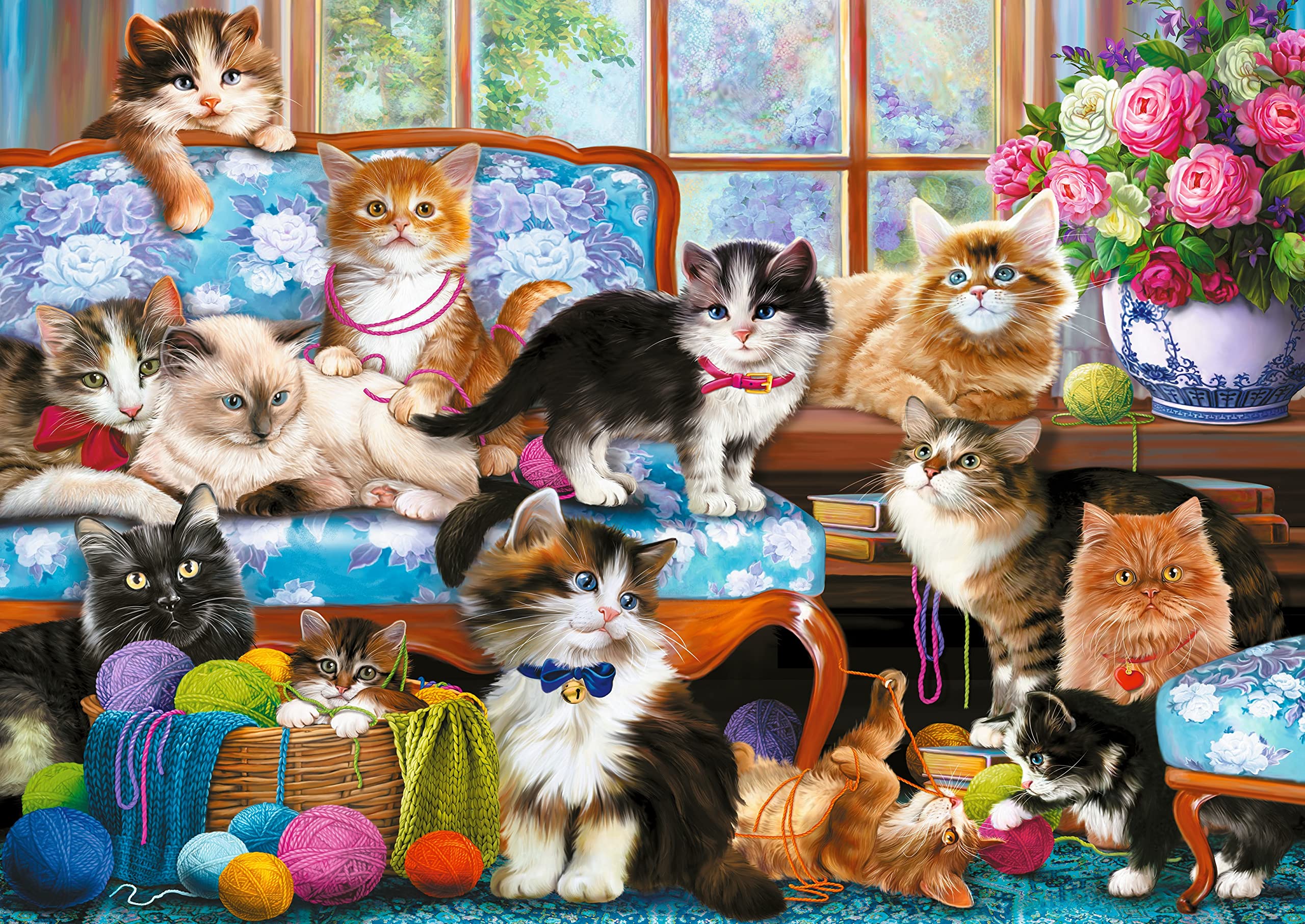 Trefl Funny Cats Faces 1500 Piece Jigsaw Puzzle – 85x58 Cm, Anti-Reflective Finish, For Adults & Teens 12+ - View #12