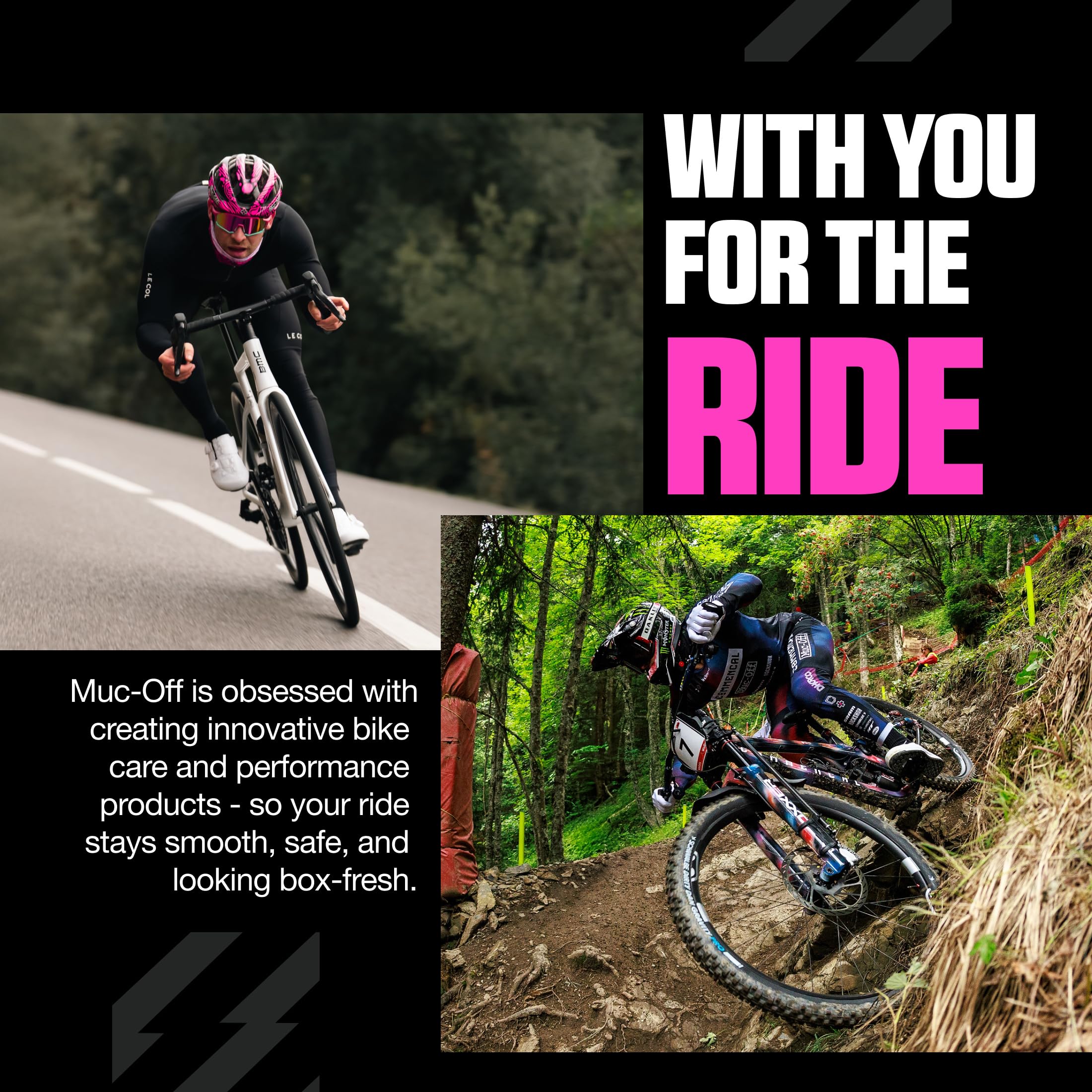 Muc-Off Valves Presta Tubeless - 60 mm - Valves de Vélo Anti-Fuite de Qualité Supérieure avec Outil Démonte-Obus de Valve Intégré - Noir