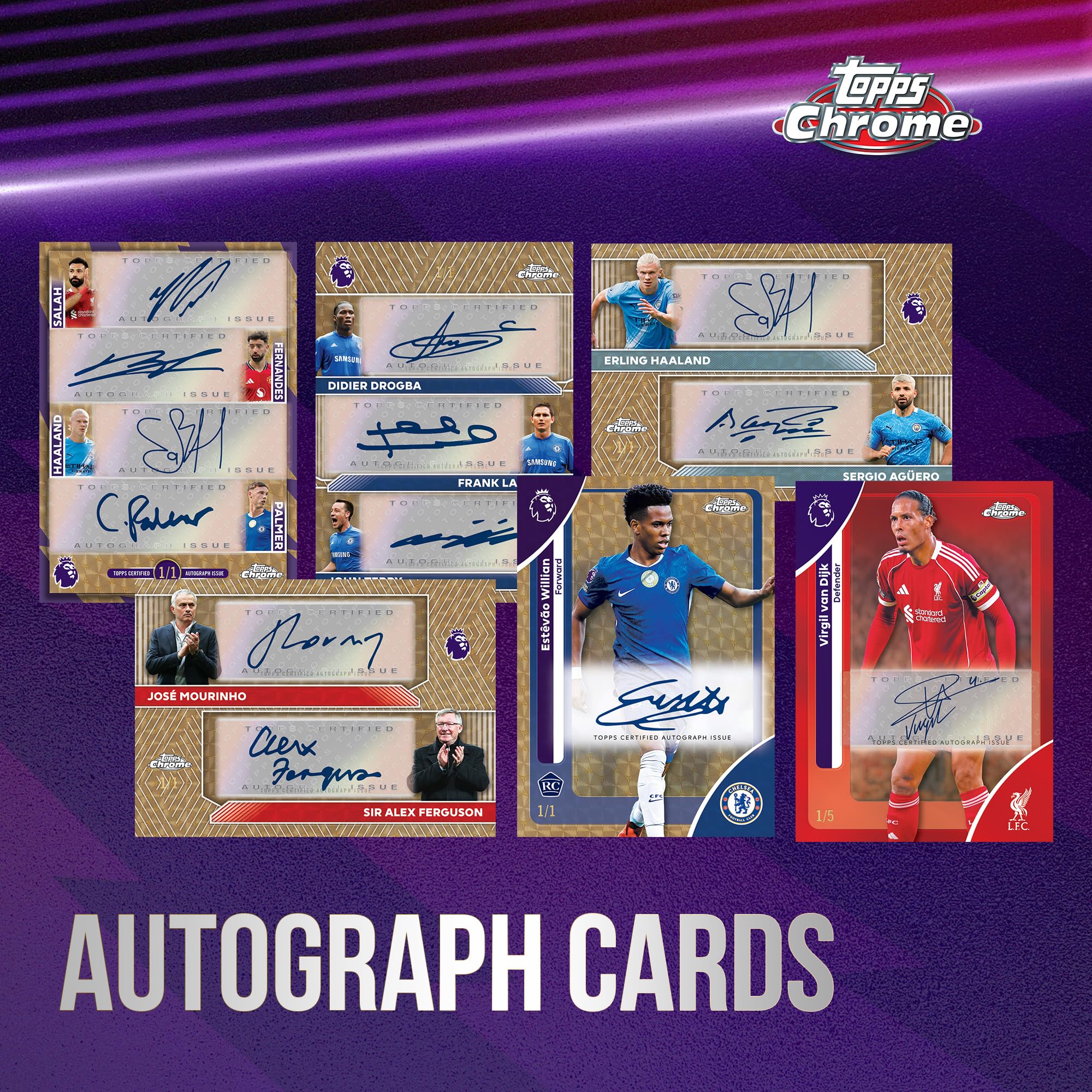 Topps Premier League 2026 Ballon de Football chromé Boîte économique Scellé en Usine